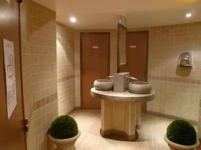 Salle de bains dans l'établissement Au limousin