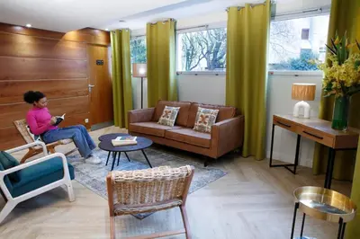 Coin salon dans l'établissement Belambra Clubs & Hotels - Le Magendie