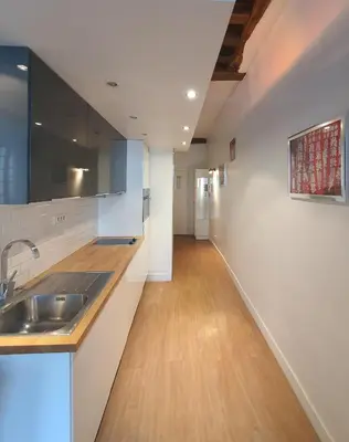 Cuisine ou kitchenette dans l'établissement Couleur St Martin