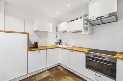 Cuisine ou kitchenette dans l'établissement Bella Citta