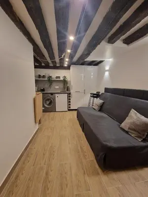 Cuisine ou kitchenette dans l'établissement Appartement au coeur du Paris.