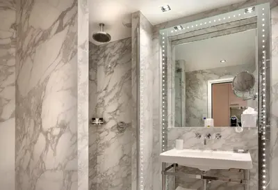 Salle de bains dans l'établissement Hotel Bowmann