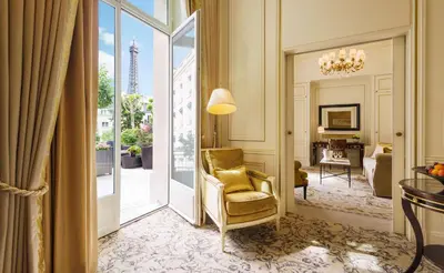 Coin salon dans l'établissement Shangri-La Paris