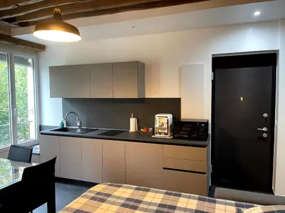 Cuisine ou kitchenette dans l'établissement Thegreatflat