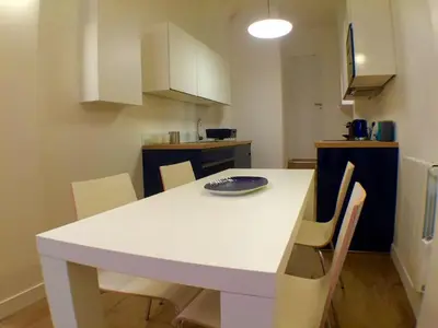 Cuisine ou kitchenette dans l'établissement The Blue House 70sqm 2br 6 Persons
