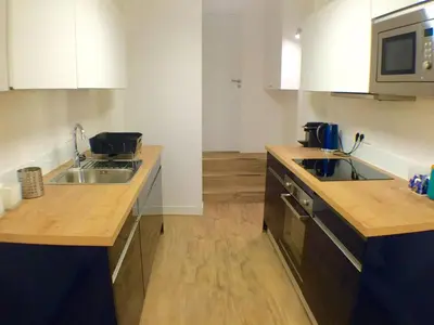 Cuisine ou kitchenette dans l'établissement The Blue House 70sqm 2br 6 Persons