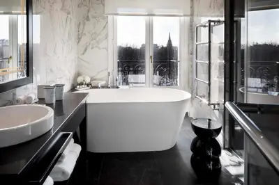 Salle de bains dans l'établissement Le Damantin Hôtel & Spa