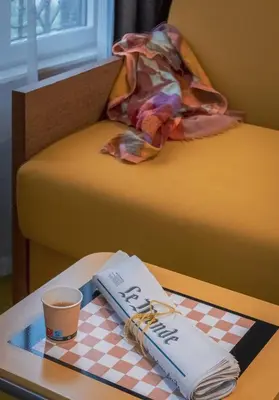 Un ou plusieurs lits dans un hébergement de l'établissement Urban Bivouac Hotel