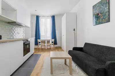 Cuisine ou kitchenette dans l'établissement Bridgestreet Le Marais - les halles - Republique