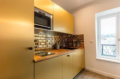 Cuisine ou kitchenette dans l'établissement BE YOU LUXURY APART'HÔTEL Paris
