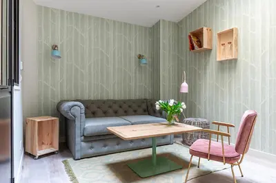 Coin salon dans l'établissement BE YOU LUXURY APART'HÔTEL Paris