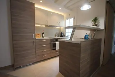Cuisine ou kitchenette dans l'établissement MAGNIFIQUE 5 PIECES