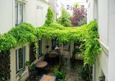 Jardin de l'établissement Nouvel Hôtel