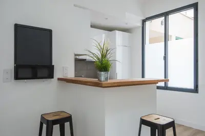Cuisine ou kitchenette dans l'établissement L'Industriel, loft de 2 chambres, Villa Saint Charles