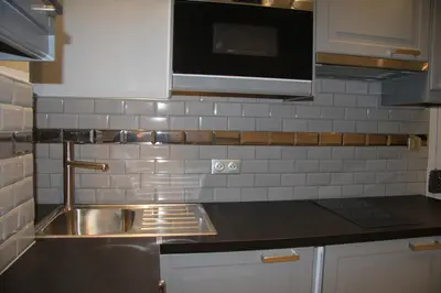 Cuisine ou kitchenette dans l'établissement Bastille Hostel