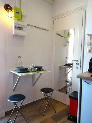 Cuisine ou kitchenette dans l'établissement ★★★Studio Heart of Le Marais, Design Flat★★★
