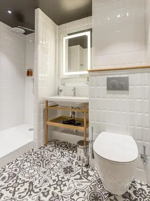 Salle de bains dans l'établissement Edgar Suites Expo Paris Porte de Versailles