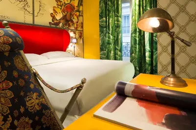 Un ou plusieurs lits dans un hébergement de l'établissement Hôtel du Continent