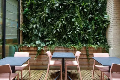 Jardin de l'établissement Platine Hotel
