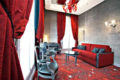 Coin salon dans l'établissement Maison Albar- Le Champs-Elysées