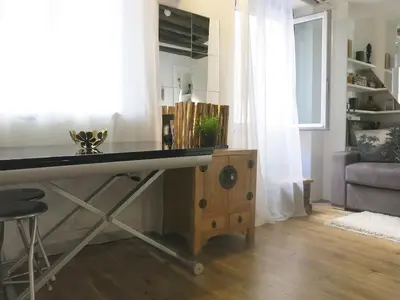 Coin salon dans l'établissement Studio Marais Charlot CityCosy
