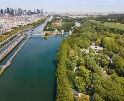 Vue sur la rivière ou le fleuve situé(e) à proximité de le camping