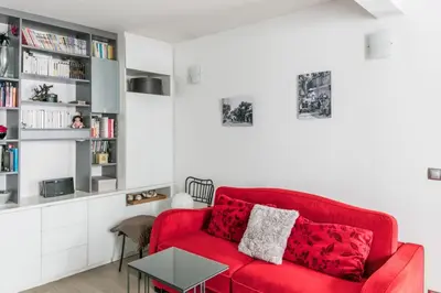 Coin salon dans l'établissement Appartement Pontiac - Welkeys
