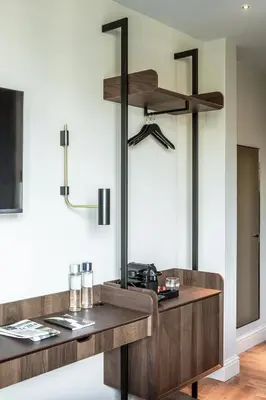 Cuisine ou kitchenette dans l'établissement Hotel Flanelles Paris