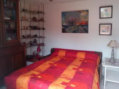 Un ou plusieurs lits dans un hébergement de l'établissement Chambres d'hôtes Issy-Paris