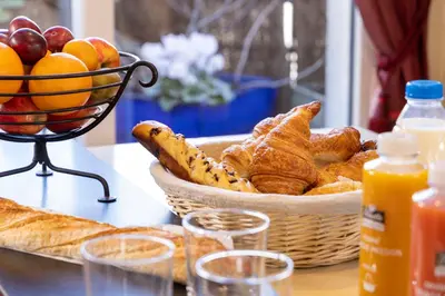 Nourriture dans la maison d'hôtes ou à proximité
