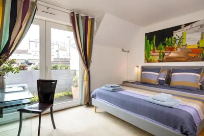 Un ou plusieurs lits dans un hébergement de l'établissement Maison Lavaud