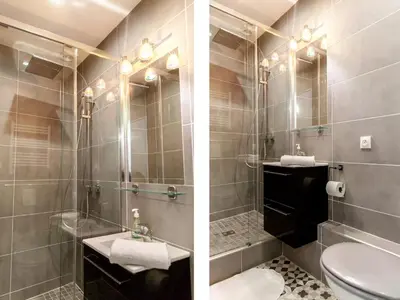 Salle de bains dans l'établissement Montmartre Apartments Matisse
