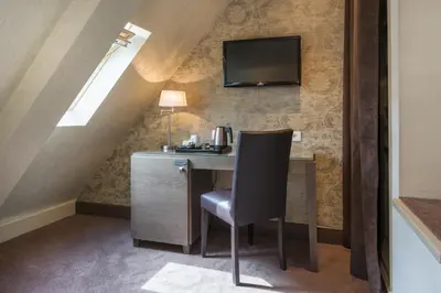 Cuisine ou kitchenette dans l'établissement Hôtel Volney Opéra