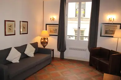 Coin salon dans l'établissement Gregoire Apartment