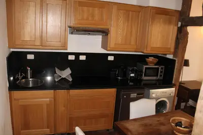 Cuisine ou kitchenette dans l'établissement Gregoire Apartment