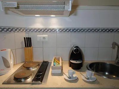 Cuisine ou kitchenette dans l'établissement Conde Chic Studio