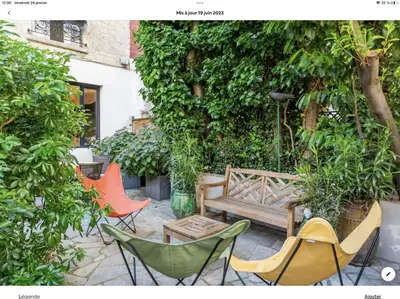 Jardin de l'établissement MAISON STANDING et SYMPA PROCHE ROLAND GARROS et MÉTRO