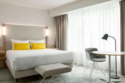 Un ou plusieurs lits dans un hébergement de l'établissement Courtyard by Marriott Paris Gare de Lyon