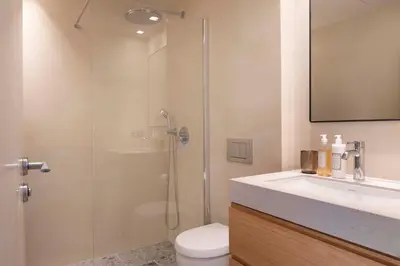 Salle de bains dans l'établissement Résidence Nell Paris