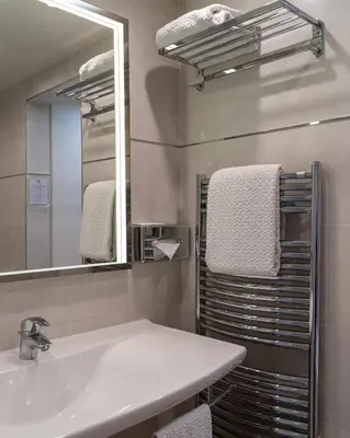 Salle de bains dans l'établissement Hotel de L'Universite