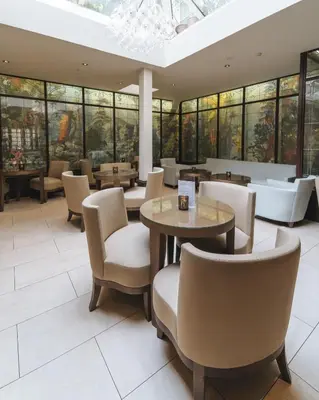 Coin salon dans l'établissement Hotel de L'Universite