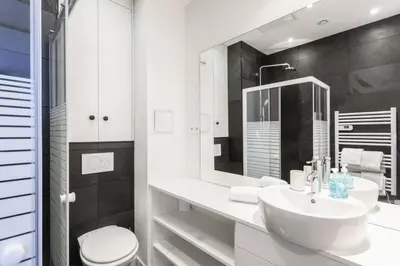 Salle de bains dans l'établissement Modern studio perfectly equipped and renovated