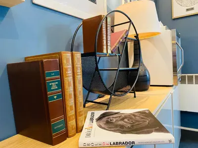 Bibliothèque dans l'hôtel