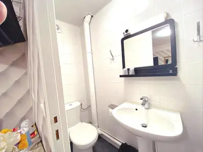 Salle de bains dans l'établissement Hotel Aviatic