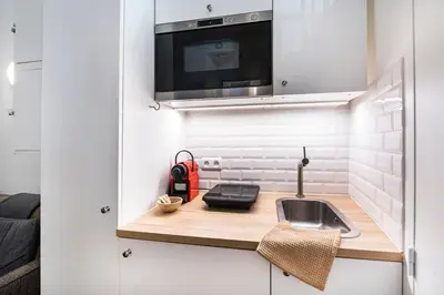 Cuisine ou kitchenette dans l'établissement Paris 5e entre Notre Dame & Pantheon