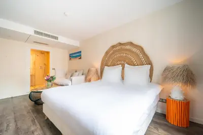 Un ou plusieurs lits dans un hébergement de l'établissement La Finca Hôtel & Spa