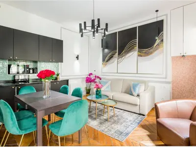 Cuisine ou kitchenette dans l'établissement Merveil - Luxury Suite - Louvre - Aboukir IV