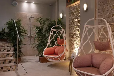 Coin salon dans l'établissement Royal Madeleine Hotel & Spa