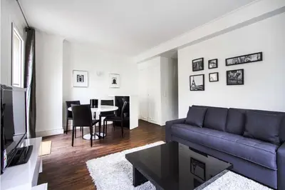 Coin salon dans l'établissement Habitat Parisien - Appartement Opéra Galeries Lafayette