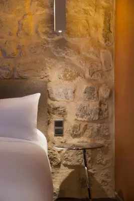Un ou plusieurs lits dans un hébergement de l'établissement Hotel Danemark